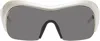 Givenchy White Night Bird Injected Sunglasses In White / Smoke