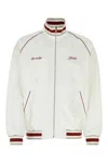 Givenchy White Embroidered Logo Jacket