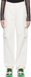 Givenchy Women's Oversized Cargo Pants In Denim In 100-white