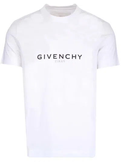 Givenchy Men White Cotton T-shirt