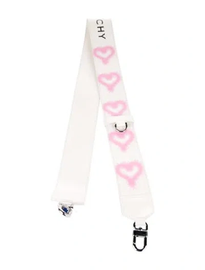 Pre-owned Givenchy White Pink Patterned  Bag Strap  W/tags