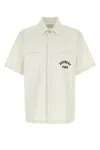 Givenchy Logo Embroidery Shirt Shirt And Blouse Beige In White