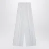 Givenchy White Pleated Cotton Trousers