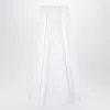 Givenchy White Pleated Cotton Trousers In White