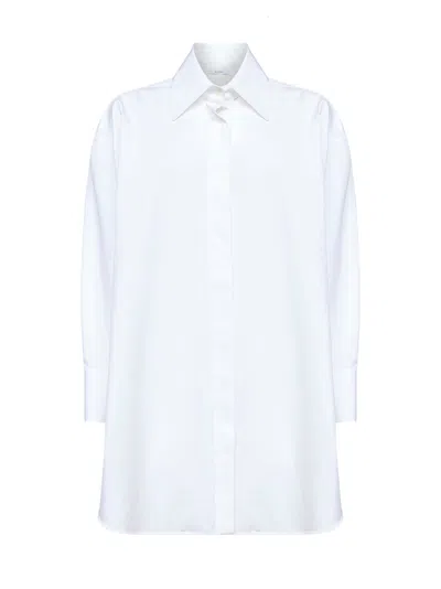 Givenchy White Poplin Asymmetric Shirt