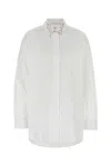 Givenchy White Poplin Oversize Shirt In White
