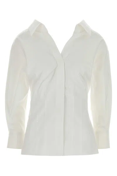 Givenchy White Poplin Shirt In Gray