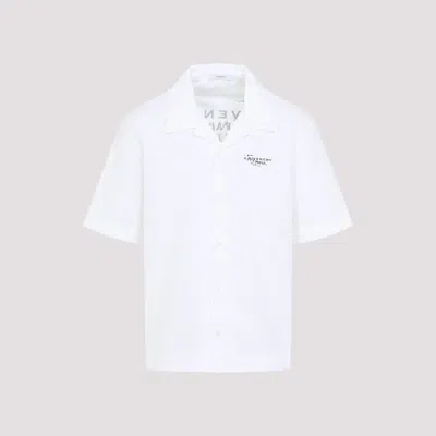 Givenchy Classic Cotton Shirt With Bowling Collar For Men In White