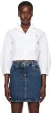 Givenchy White Puff Shirt In 100-white