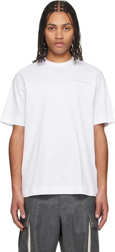 Givenchy White Regular Fit T-shirt In 100-white