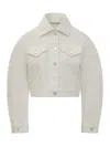 Givenchy White Shirt Collar Jacket In White