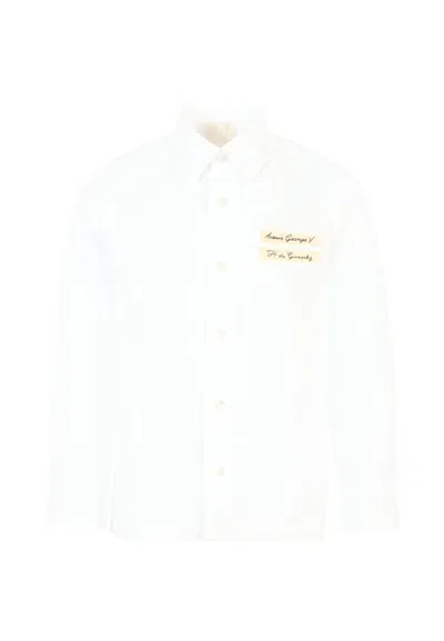 GIVENCHY WHITE SHIRT FOR BOY WITH LOGO