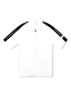 GIVENCHY WHITE SHIRT WITH ZIP AND LOGO BANDS