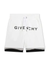 Givenchy Logo-print Track Shorts In White