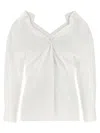 Givenchy White Slim Solid Shirt In White