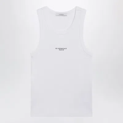 Givenchy White Slim-fit Tank Top With Logo