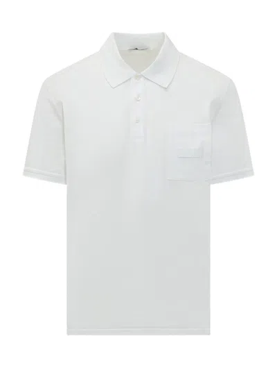 Givenchy White Solid Shirt Collar Polo