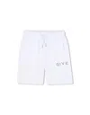 Givenchy Kids' White Sporty Bermuda Shorts With Logo
