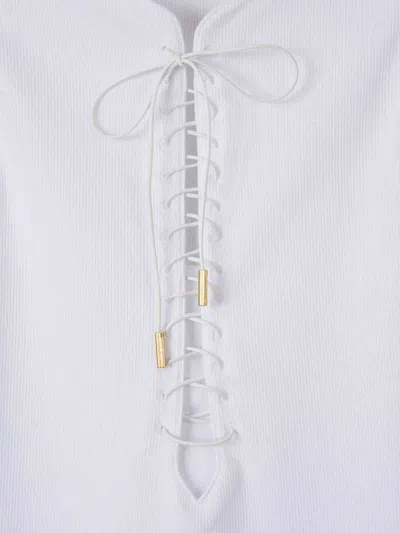 Givenchy White Stretch Cotton Tank Top
