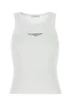 Givenchy White Stretch Cotton Tank Top In White