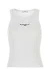 Givenchy White Stretch Cotton Tank Top In White