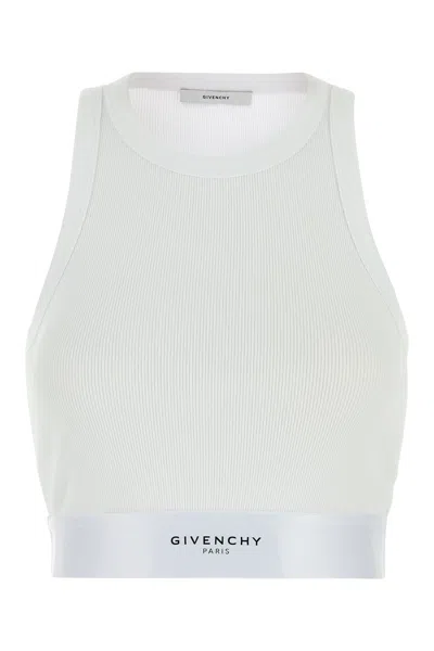 Givenchy White Stretch Cotton Top