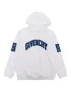 GIVENCHY WHITE SWEATER WITH EMBROIDERED LOGO