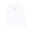Givenchy White Couture Seam Sweatshirt With Embroidered Logo In White