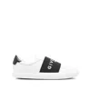 Givenchy Urban Street Sneakers In Leather With Elastic Band In White