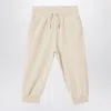 Givenchy White Velvet Sweatpants In Red