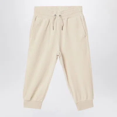 Givenchy White Velvet Sweatpants In Neutral