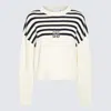 Givenchy 4g Striped Jersey White/black In White