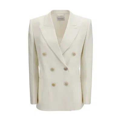 Givenchy White Wool Oves Aries Jacket