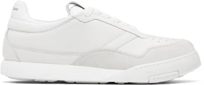 Givenchy White Calf Leather Bos Taurus Low Top Sneakers In Multi