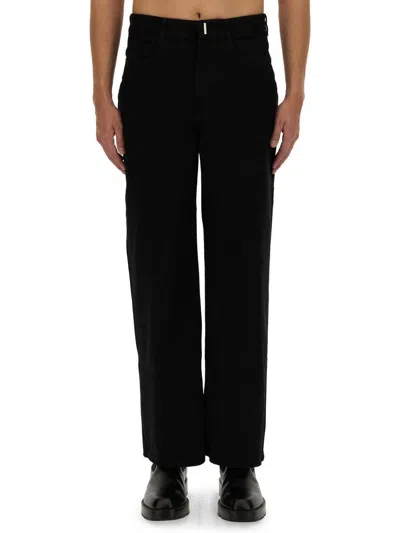 Givenchy Mid-rise Wide-leg Jeans In Black