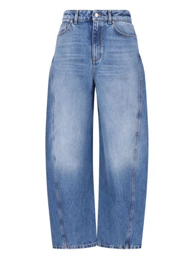 Givenchy Wide Jeans "cocoon" In Light Blue