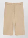 Givenchy Extra Wide Chino Bermuda Shorts In Canvas
