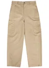 Givenchy Wide-leg Canvas Cargo Trousers In Nude