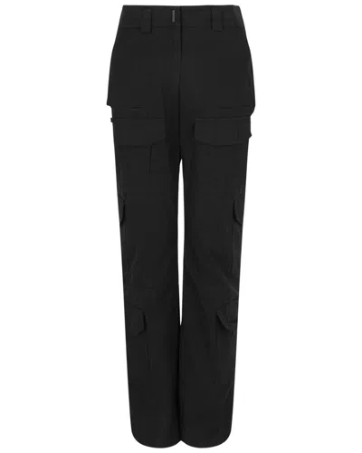 Givenchy Wide Leg Cargo Pants In 2-black