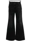 Givenchy Women Wide-leg Denim Cotton Jeans