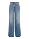 Givenchy Jean En Denim Oversize Avec Coutures Apparentes In Blue