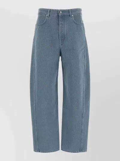 Givenchy Wide Leg Denim Jeans Five Pocket In Blue