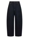 Givenchy Mid-rise Barrel-leg Denim Cocoon Trousers In Black