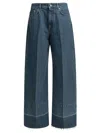 Givenchy Wide Leg Jeans In Blue