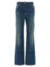 Givenchy Wide Leg Jeans Blue In Blue