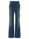 GIVENCHY WIDE LEG JEANS BLUE