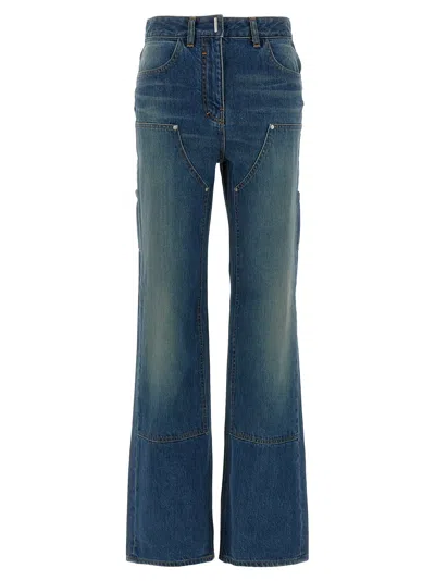 Givenchy Wide Leg Jeans In Blue