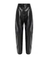 Givenchy Wide Leg Leather Trousers In Black