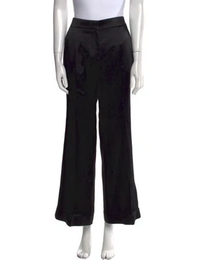 Pre-owned Givenchy Wide Leg Pants In Black