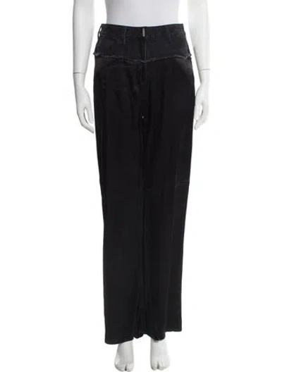 Pre-owned Givenchy Wide Leg Pants In Black